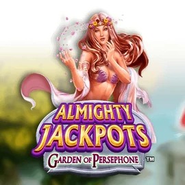 Almighty Jackpots: Garden of Persephone game by Novomatic – logo hosted on Cazeus Casino