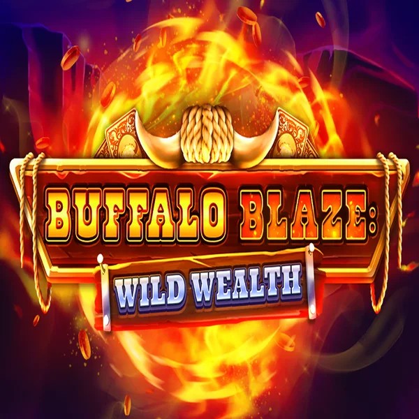 Buffalo Blaze Wild Wealth slot logo by OctoPlay at Cazeus Casino