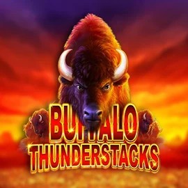 Buffalo Thunderstacks logo by Amatic Industries at Cazeus Casino