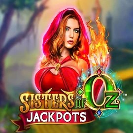Sisters Of Oz Jackpots slot logo by Triple Edge Studios at Cazeus Casino