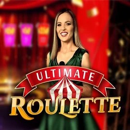 Official Live Casino logo: Ultimate Roulette by Ezugi at Cazeus Casino